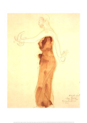 Framed Cambodian Dancer Print