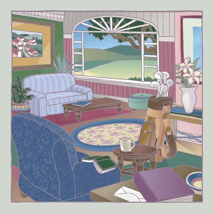 Framed Golf Day Print