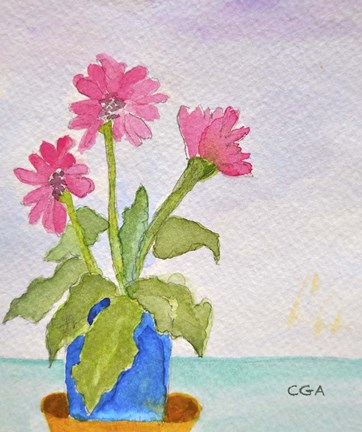 Framed Pretty in Pink Print