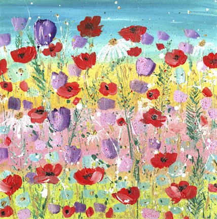 Framed Lilacs And Poppies Print