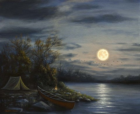 Framed Peaceful Waters Print