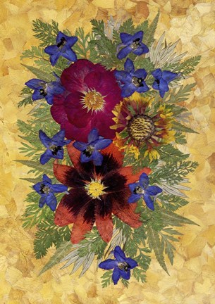 Framed Flower Fantasy 5 Print