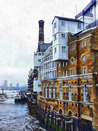 Framed Butlers Wharf View Print