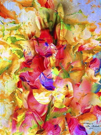 Framed Sea Of Colors 2 Print