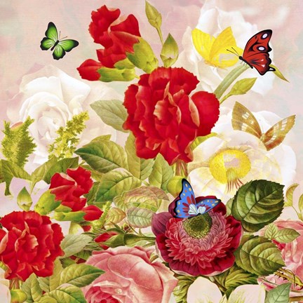 Framed Forest Of Flowers Print