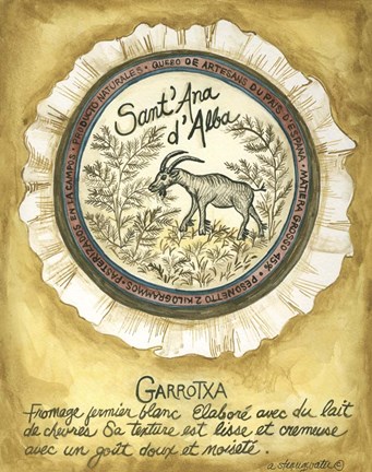 Framed Cheese Garrotxa Ap Print
