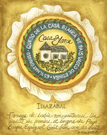 Framed Cheese Idiazabal Print