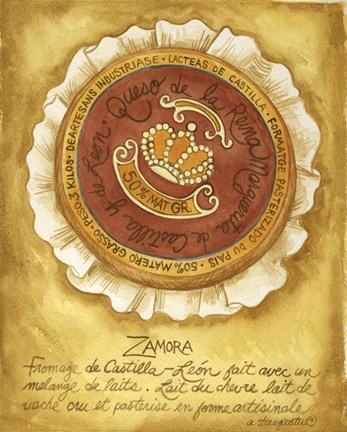 Framed Cheese Zamora Print