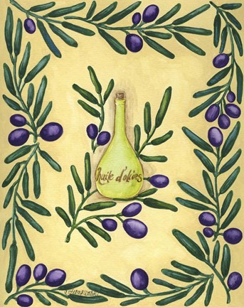 Framed Olive Oil French Print