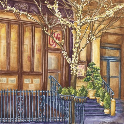 Framed Cafe Lalo Print