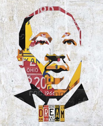 Framed Mlk Dream Portrait Print