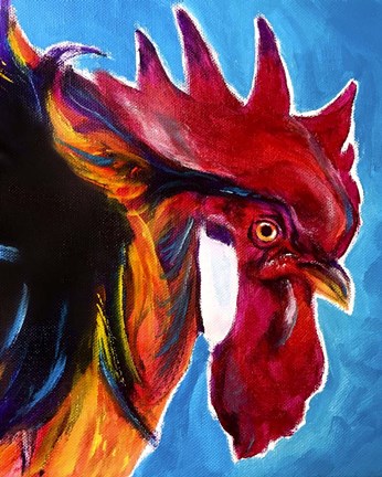 Framed Chicken - Charles Print