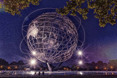 Framed Flushing Meadows Unisphere Print