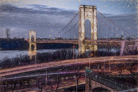 Framed George Washington Bridge Print