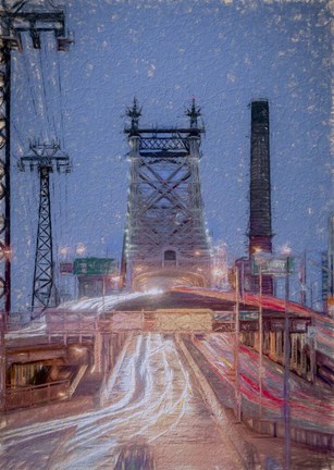 Framed Queensboro Bridge 3 Print