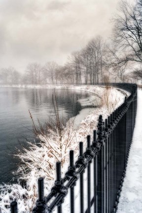 Framed Central Park Storm 1 Print