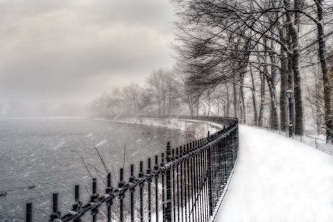 Framed Central Park Storm 2 Print