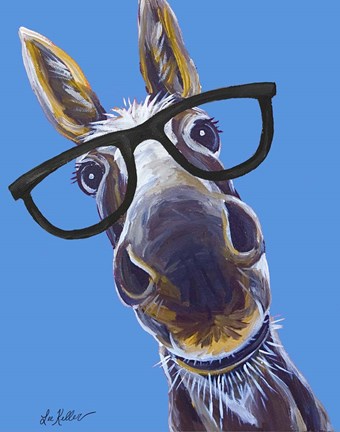 Framed Donkey Snickers Glasses Print