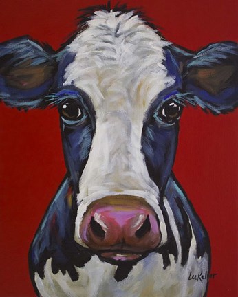 Framed Cow Georgia Print