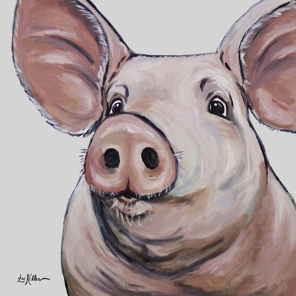 Framed Pig Mildred Print