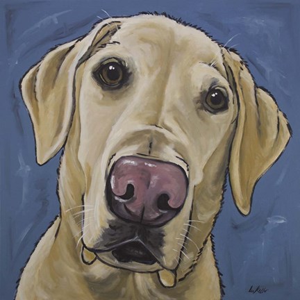 Framed Yellow Lab Maggie Print