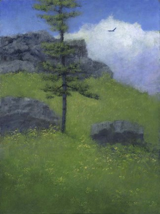 Framed Lone Tree Print