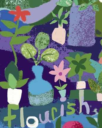 Framed Flourish Print