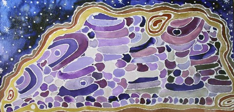 Framed Purple Grape Agate Print