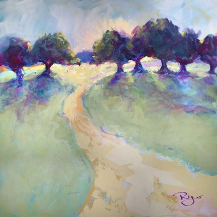 Framed Wine and Cheese Picnic Print