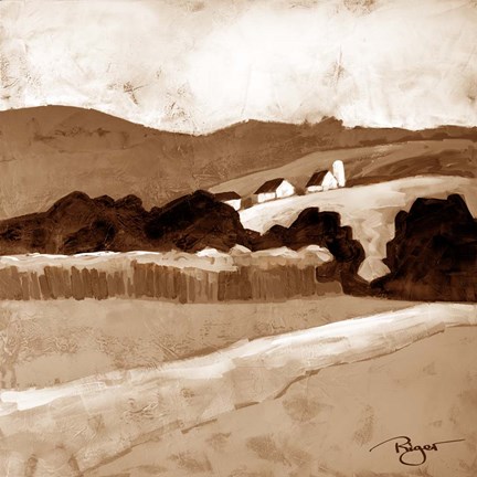 Framed Bounty - Brown Print