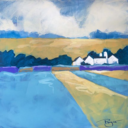 Framed Homestead Blue Print