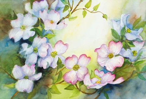 Framed Tree-Top Dogwood Print