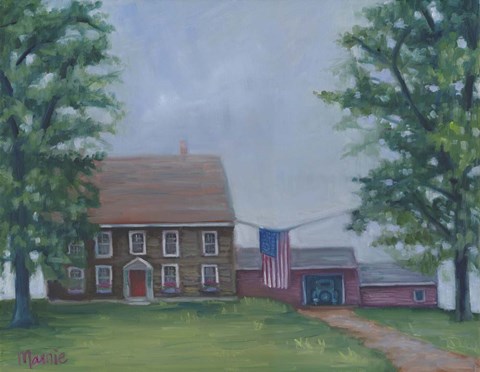 Framed Patriotic Morning Print