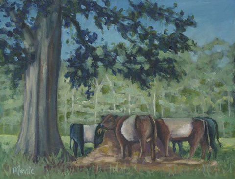 Framed Rhode Island Oreo Cows Print