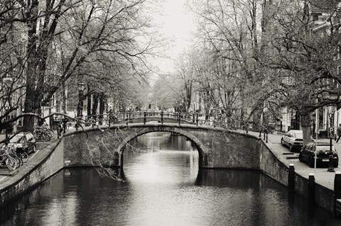 Framed Amsterdam Canal Print