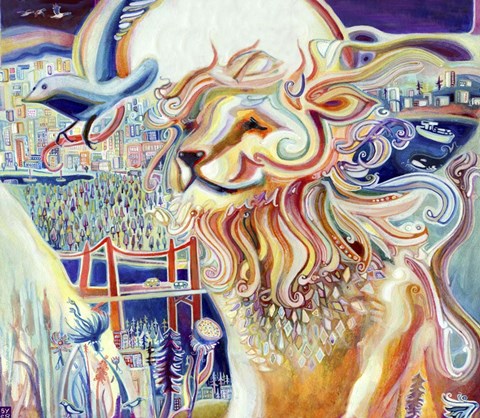 Framed Lions Gate Bridge in Vancouver, BC Print