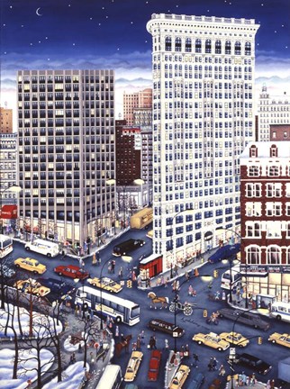 Framed Winter Flatiron Print