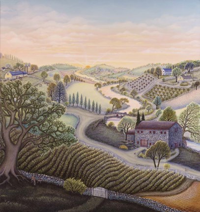 Framed Early Morning Fishing Print