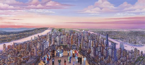 Framed View From 86 Floor Print