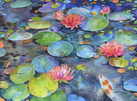 Framed Water Lili Print