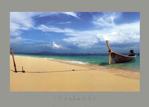 Framed Bamboo Island, Thailand Print