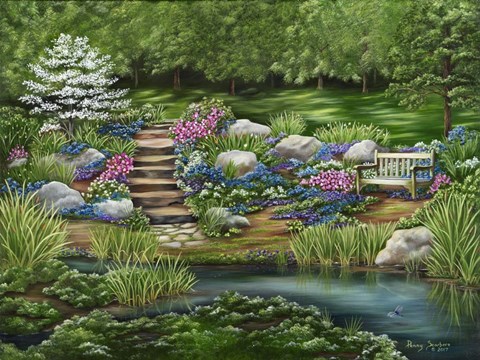 Framed Come Sit A While Print