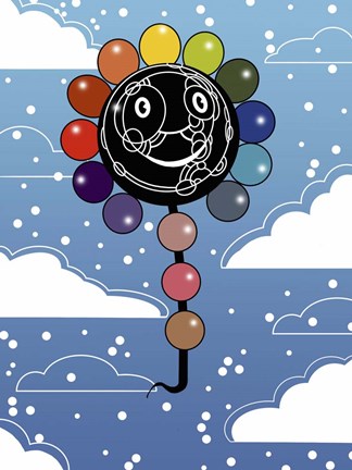 Framed Rainbow Black Hole Print