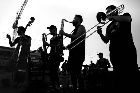 Framed CitySilhouttes 10 Print