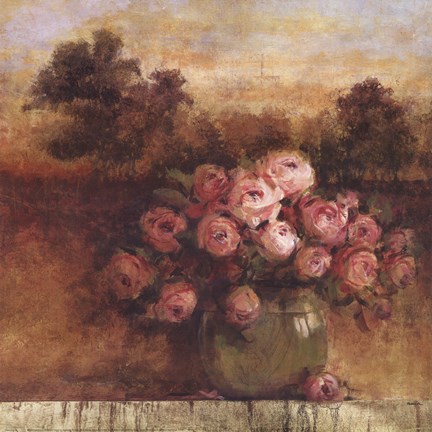 Framed Sunlit Floral Print