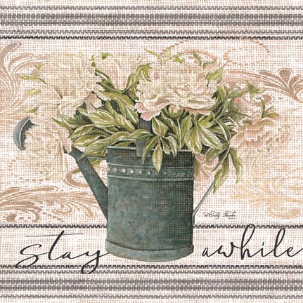 Framed Stay Awhile Print