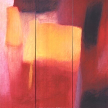 Framed Yellow Square Regret Print