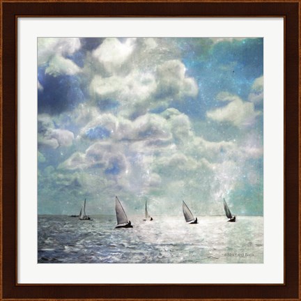 Framed Sailing White Waters Print