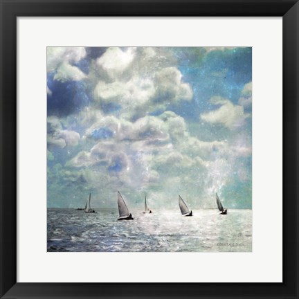 Framed Sailing White Waters Print