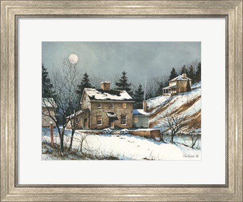 Framed February Evening Print